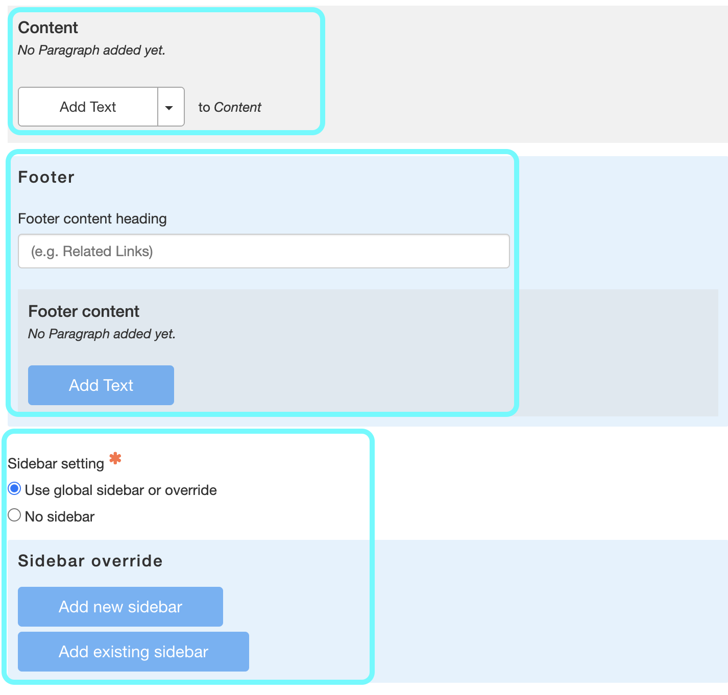 Basic Page Columbia Sites